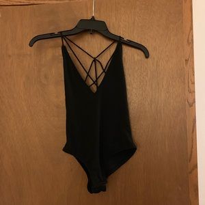 Sam Edelman Black Strappy Bodysuit